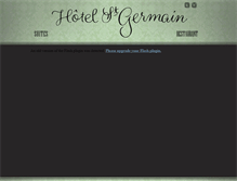 Tablet Screenshot of hotelstgermain.com